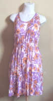 Vestido Floreado Color Lila Talla M